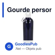 Gourde personnalisable en acier inoxydable recyclé 500 ml avec logo - Simple paroi - Miniature 2
