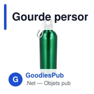 Gourde personnalisable en acier inoxydable recyclé 500 ml avec logo - Simple paroi - Miniature 5