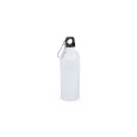 Variante Blanc - Gourde personnalisable en acier inoxydable recyclé 500 ml avec logo - Simple paroi