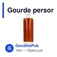 Gourde personnalisable en inox recyclé à mousqueton 750 ml avec logo - R-SS - Miniature 7