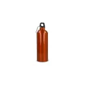 Variante Orange - Gourde personnalisable en inox recyclé à mousqueton 750 ml avec logo - R-SS