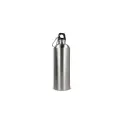 Variante Argent - Gourde personnalisable en inox recyclé à mousqueton 750 ml avec logo - R-SS
