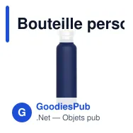 Bouteille personnalisable en inox et bambou 650 ml avec logo - Ashton - Miniature 5