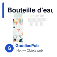 Bouteille d’eau personnalisable en R-PET 600 ml avec logo - Avery - Miniature 1