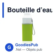 Bouteille d’eau personnalisable en verre 500 ml avec logo - Avec fourreau - Miniature 7