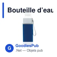 Bouteille d’eau personnalisable en verre 500 ml avec logo - Avec fourreau - Miniature 8