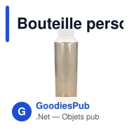 Bouteille personnalisable 650 ml en verre recyclé avec logo - InSideOut ReuuZ - Miniature 5