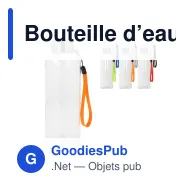 Bouteille d’eau personnalisable en R-PET 500 ml avec logo - Jude - Miniature 1