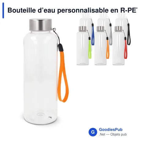 Bouteille d’eau personnalisable en R-PET 500 ml avec logo - Jude