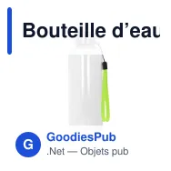 Bouteille d’eau personnalisable en R-PET 500 ml avec logo - Jude - Miniature 2
