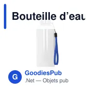 Bouteille d’eau personnalisable en R-PET 500 ml avec logo - Jude - Miniature 3