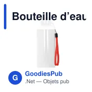Bouteille d’eau personnalisable en R-PET 500 ml avec logo - Jude - Miniature 4