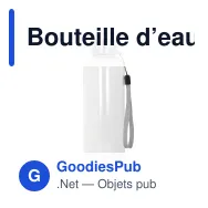 Bouteille d’eau personnalisable en R-PET 500 ml avec logo - Jude - Miniature 6