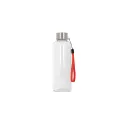 Variante Transparent Rouge - Bouteille d’eau personnalisable en R-PET 500 ml avec logo - Jude