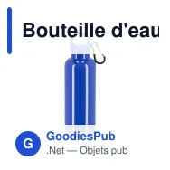Bouteille d'eau personnalisable 500 ml en R-PET coloré avec logo - Nina - Miniature 3