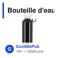 Bouteille d'eau personnalisable 500 ml en R-PET coloré avec logo - Nina - Miniature 4