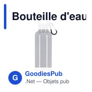 Bouteille d'eau personnalisable 500 ml en R-PET coloré avec logo - Nina - Miniature 5