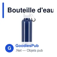 Bouteille d'eau personnalisable 500 ml en R-PET coloré avec logo - Nina - Miniature 6