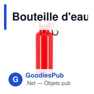 Bouteille d'eau personnalisable 500 ml en R-PET coloré avec logo - Nina - Miniature 7