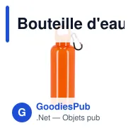 Bouteille d'eau personnalisable 500 ml en R-PET coloré avec logo - Nina - Miniature 8