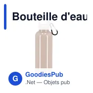 Bouteille d'eau personnalisable 500 ml en R-PET coloré avec logo - Nina - Miniature 9