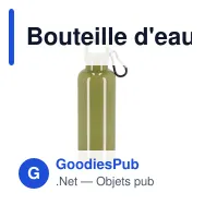 Bouteille d'eau personnalisable 500 ml en R-PET coloré avec logo - Nina - Miniature 10