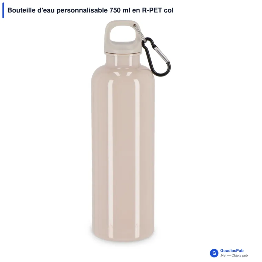 Bouteille d'eau personnalisable 750 ml en R-PET coloré avec logo - Nina - Image 10