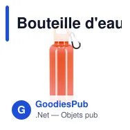 Bouteille d'eau personnalisable 500 ml en R-PET transparent avec logo - Noa - Miniature 6