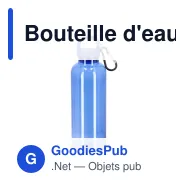 Bouteille d'eau personnalisable 500 ml en R-PET transparent avec logo - Noa - Miniature 7