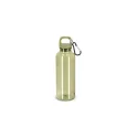 Variante Trans. olive green - Bouteille d'eau personnalisable 500 ml en R-PET transparent avec logo - Noa