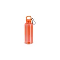 Variante Transparent Orange - Bouteille d'eau personnalisable 500 ml en R-PET transparent avec logo - Noa