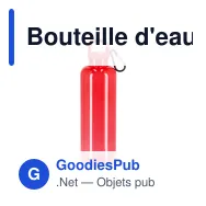 Bouteille d'eau personnalisable 750 ml en R-PET transparent avec logo - Noa - Miniature 2