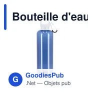 Bouteille d'eau personnalisable 750 ml en R-PET transparent avec logo - Noa - Miniature 3