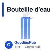 Bouteille d'eau personnalisable 750 ml en R-PET transparent avec logo - Noa - Miniature 5