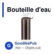 Bouteille d'eau personnalisable 750 ml en R-PET transparent avec logo - Noa - Miniature 7