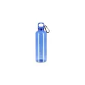 Variante Bleu transparent - Bouteille d'eau personnalisable 750 ml en R-PET transparent avec logo - Noa