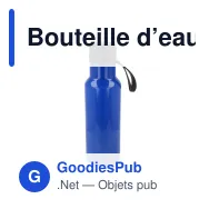 Bouteille d’eau personnalisable en R-PET 600 ml avec logo - Nouvel - Miniature 2