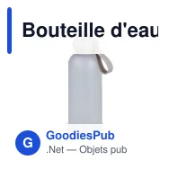 Bouteille d'eau personnalisable 650 ml en R-PET avec logo - Sagaform Tom - Miniature 3