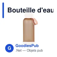 Bouteille d'eau personnalisable 650 ml en R-PET avec logo - Sagaform Tom - Miniature 4