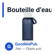 Bouteille d'eau personnalisable 650 ml en R-PET avec logo - Sagaform Tom - Miniature 6