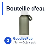 Bouteille d'eau personnalisable 650 ml en R-PET avec logo - Sagaform Tom - Miniature 7