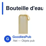Bouteille d'eau personnalisable 650 ml en R-PET avec logo - Sagaform Tom - Miniature 9