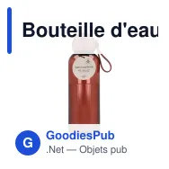 Bouteille d'eau personnalisable 600 ml en R-PET avec logo - Sagaform Ture - Miniature 2