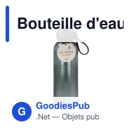 Bouteille d'eau personnalisable 600 ml en R-PET avec logo - Sagaform Ture - Miniature 8