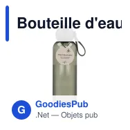 Bouteille d'eau personnalisable 600 ml en R-PET avec logo - Sagaform Ture - Miniature 9