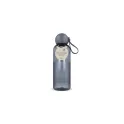 Variante Transparent gris foncé - Bouteille d'eau personnalisable 600 ml en R-PET avec logo - Sagaform Ture