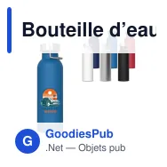 Bouteille d’eau personnalisable en inox 750 ml avec logo - Skyler - Miniature 1