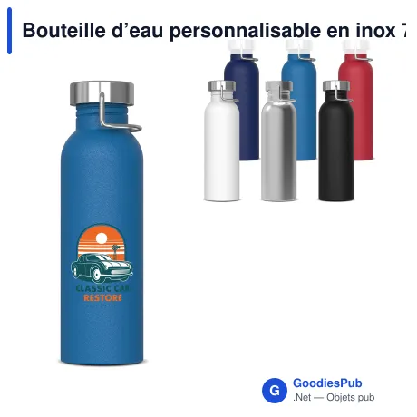 Bouteille d’eau personnalisable en inox 750 ml avec logo - Skyler