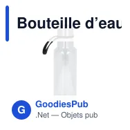 Bouteille d’eau personnalisable en R-PET 600 ml avec logo - Tatum - Miniature 2
