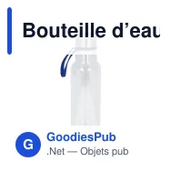 Bouteille d’eau personnalisable en R-PET 600 ml avec logo - Tatum - Miniature 3